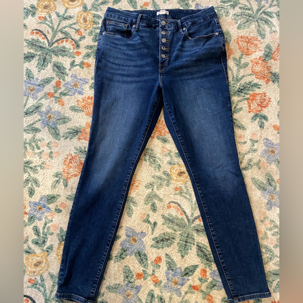 Good American Dark Blue Skinny Jeans